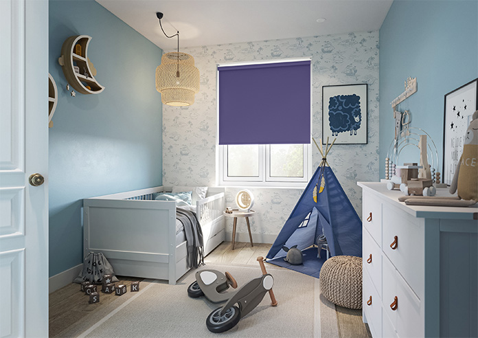 Trinity (Blackout), Royal Blue - Roller Blind - Image 7